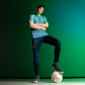 Neymar JR "BNA" Men's Football Training Pants, Blue Horizon-Grassy Green, extralarge-IND